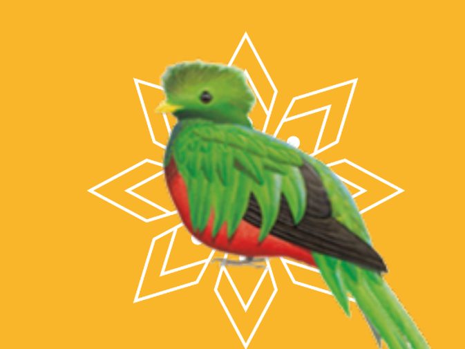 Ilustración de Quetzal resplandeciente (Pharomachrus mocinno)